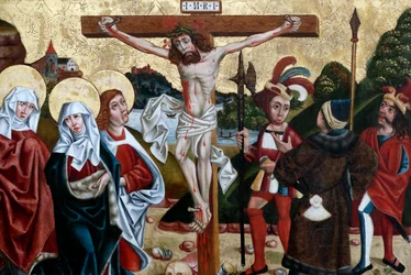 Christus in zijn Passie, De kruisiging, 15e eeuw, Colmar, Frankrijk